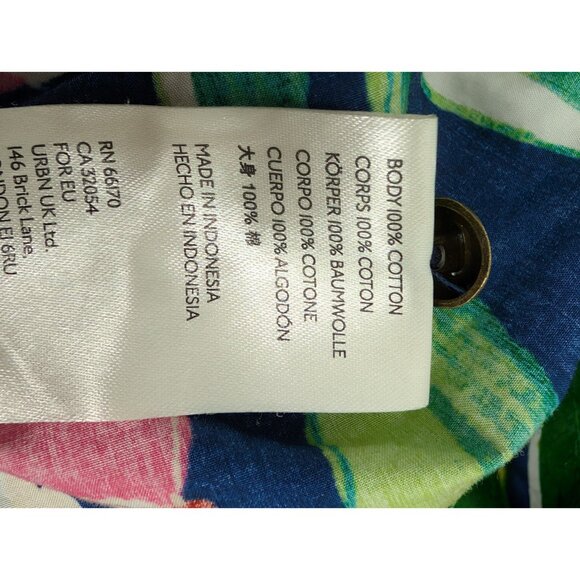 Anthropologie Maeve Women’s XL Tabitha Floral Swing Tunic Button Closure Dress - Picture 11 of 11